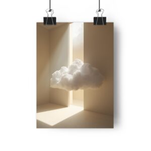Clouds Inside Empty Room — Poster