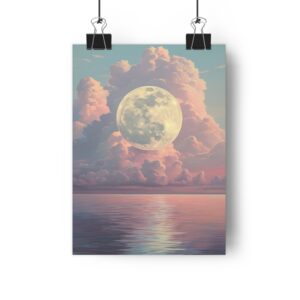 Moon Ocean Horizon Dream — Poster