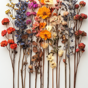 Autumn Botanicals Wall Art Canvas – Dried Floral Still Life Canvas Print