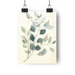 Eucalyptus Branch Herbarium — Poster