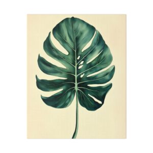 Monstera Leaf Botanical Study — Toile Canvas