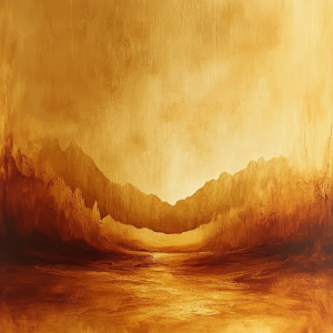Desert Wind Abstract Art Canvas – Warm Terracotta Expressionist Wall Decor