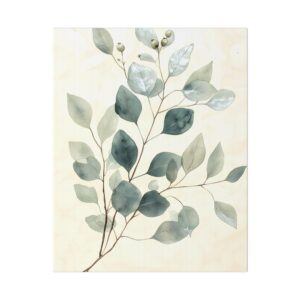 Eucalyptus Branch Herbarium — Toile Canvas