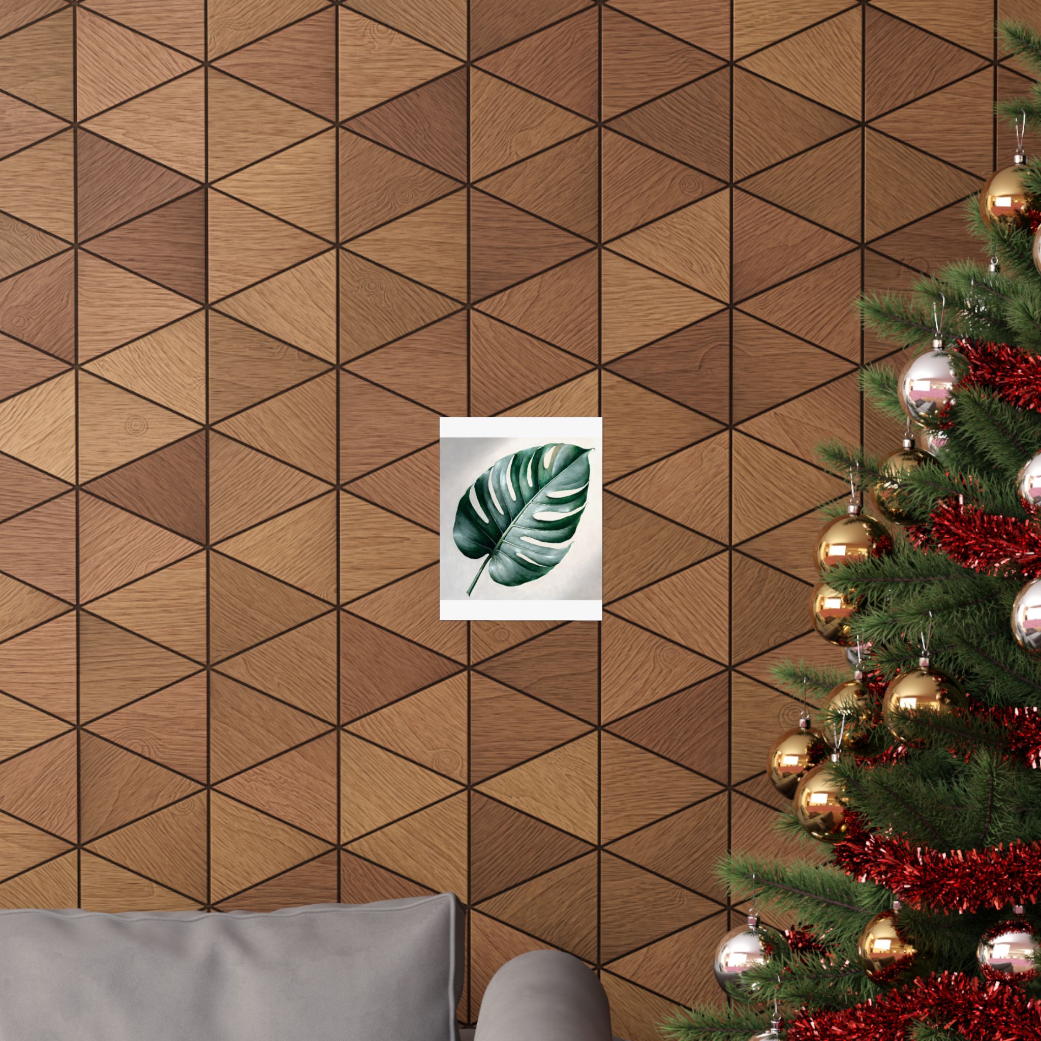 Monstera Leaf Botanical Wall Art Print - Emerald Green Botanical Illustration – Image 4