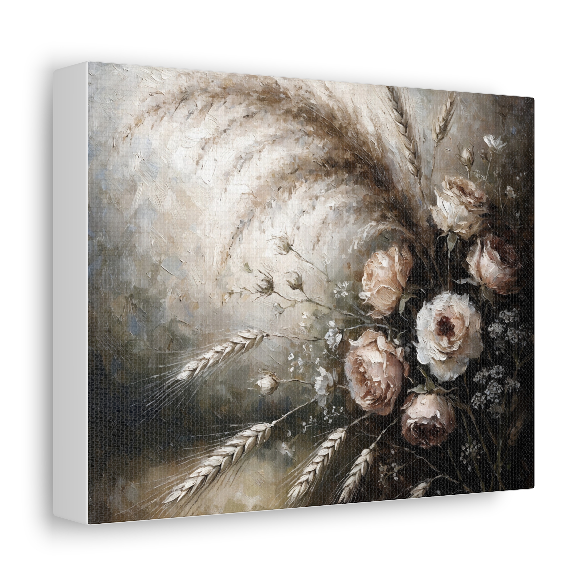 Autumn Botanicals Wall Art Canvas - Dried Floral Still Life Canvas Print – Image 2
